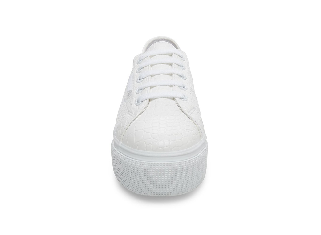 Superga Plataforma Mujer Blancas - 2790 Syntcrocodile Woven - 765128XKQ